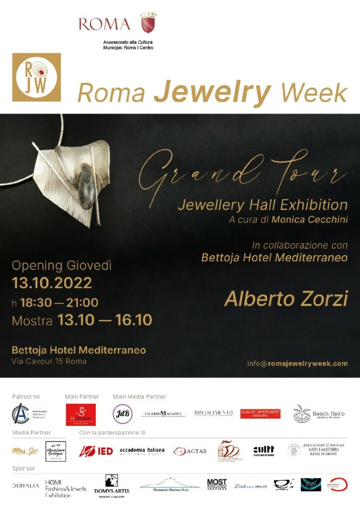 Esposizione opere gioiello contemporaneo ALBERTO ZORZI - JEWELRY WEEK 2022